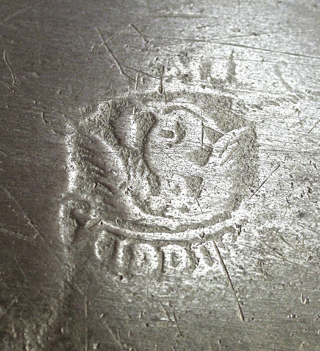 Pewter Plate - London Or Liverpool, Early 19th Century-photo-4