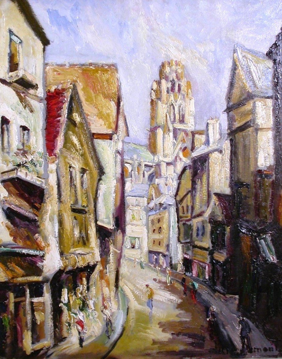 Painting - Oil On Canvas By Pierre Jean Dumont-photo-2