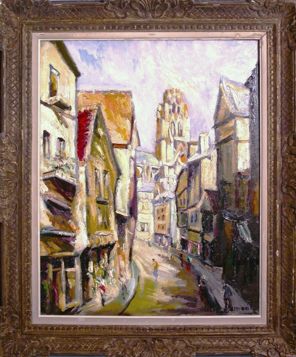 Painting - Oil On Canvas By Pierre Jean Dumont