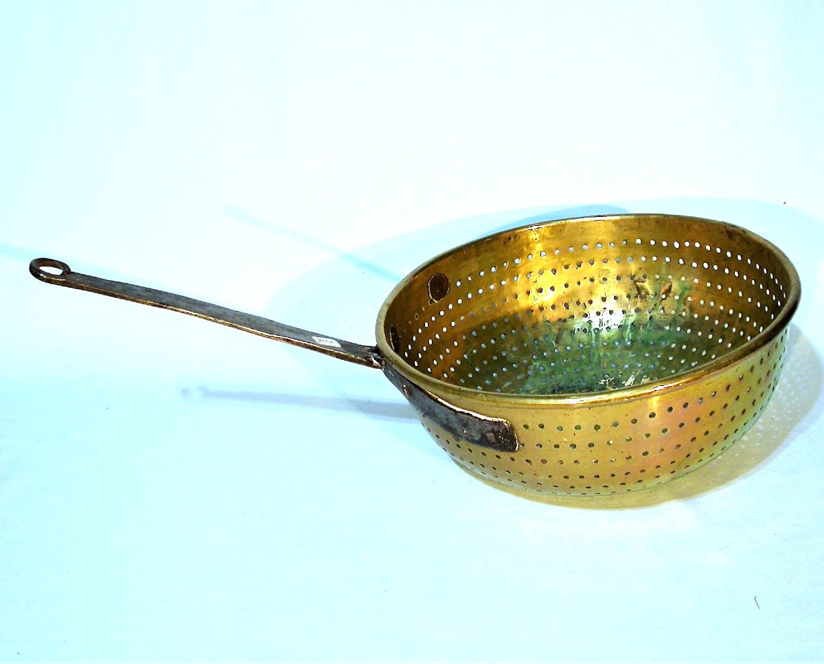 Brass Strainer - France, 18th Century -photo-3