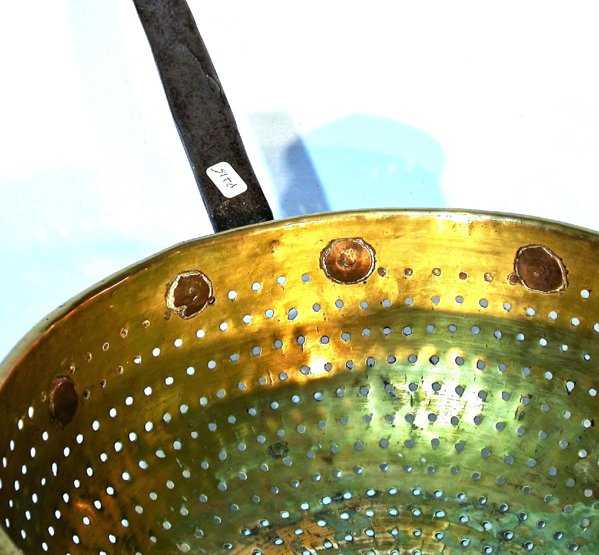 Brass Strainer - France, 18th Century -photo-4