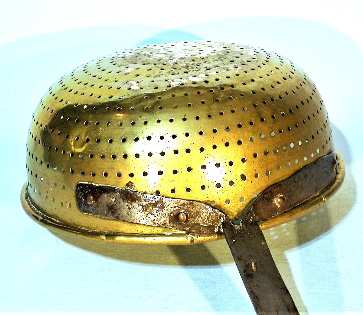 Brass Strainer - France, 18th Century -photo-1