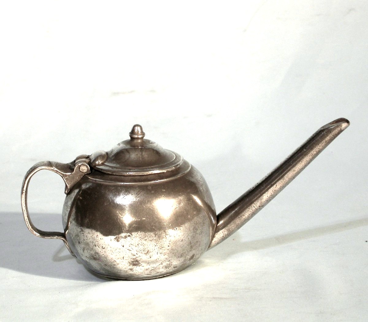 Baby Bottle - Pewter "sick Duck" - Paris, Circa 1800-photo-2