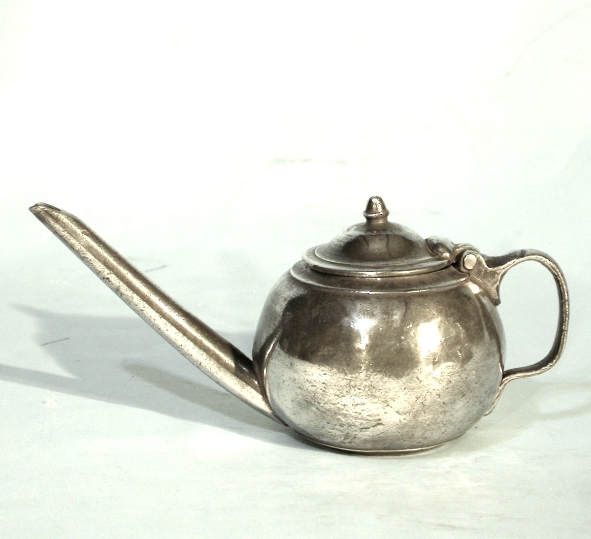 Baby Bottle - Pewter "sick Duck" - Paris, Circa 1800