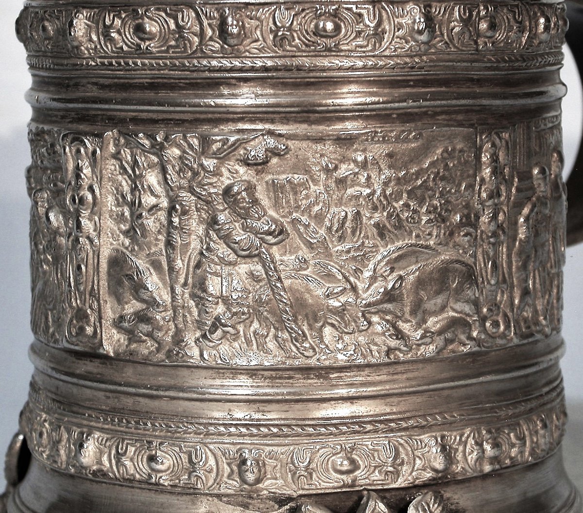 CHOPE EN ETAIN - ALLEMAGNE (SAXE ?), XIX ème s-photo-4
