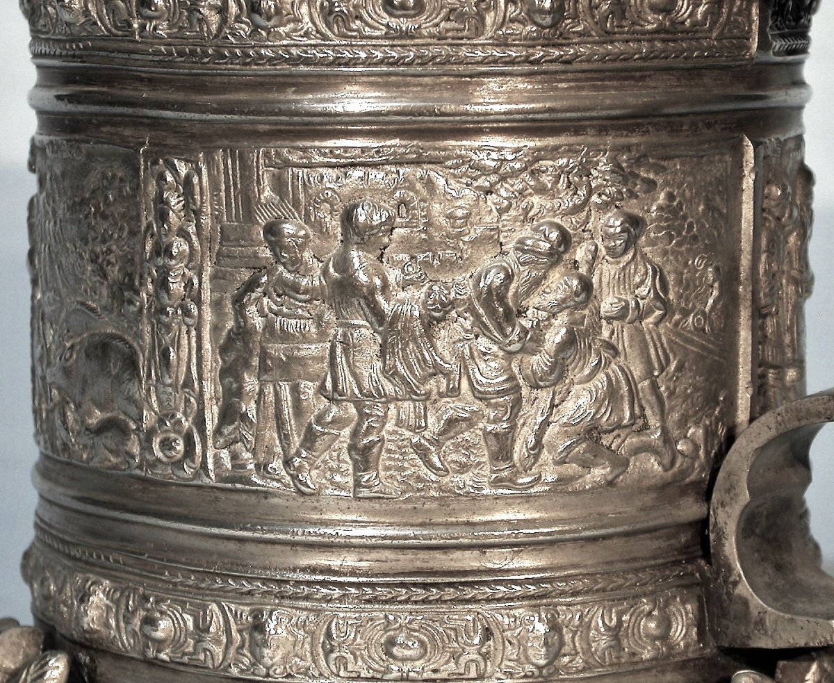 CHOPE EN ETAIN - ALLEMAGNE (SAXE ?), XIX ème s-photo-5