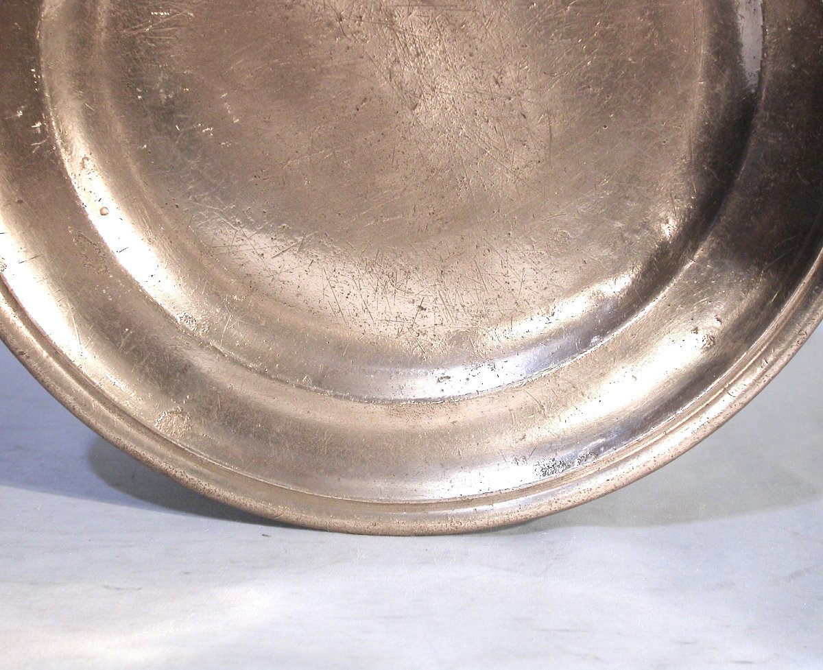 Pewter Plate - Toulouse, 18th Century-photo-1