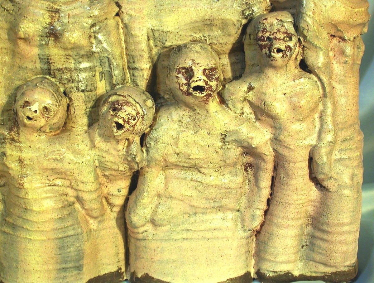 Glazed Clay Sculptures - Choir Members And Musicians-photo-1