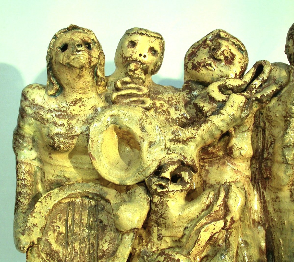 Glazed Clay Sculptures - Choir Members And Musicians-photo-3