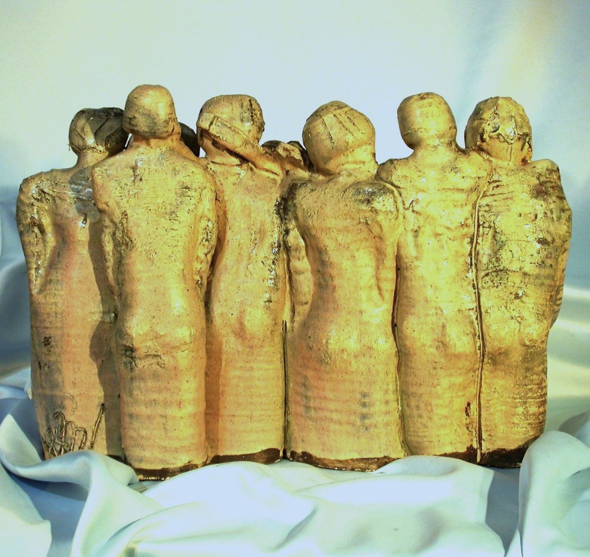 Glazed Clay Sculptures - Choir Members And Musicians-photo-5