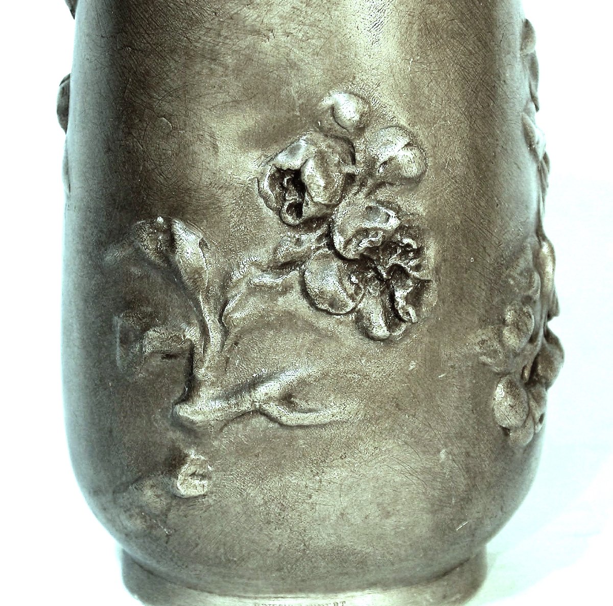 VASE ART NOUVEAU EN ETAIN D'ALEXANDRE VIBERT-photo-3