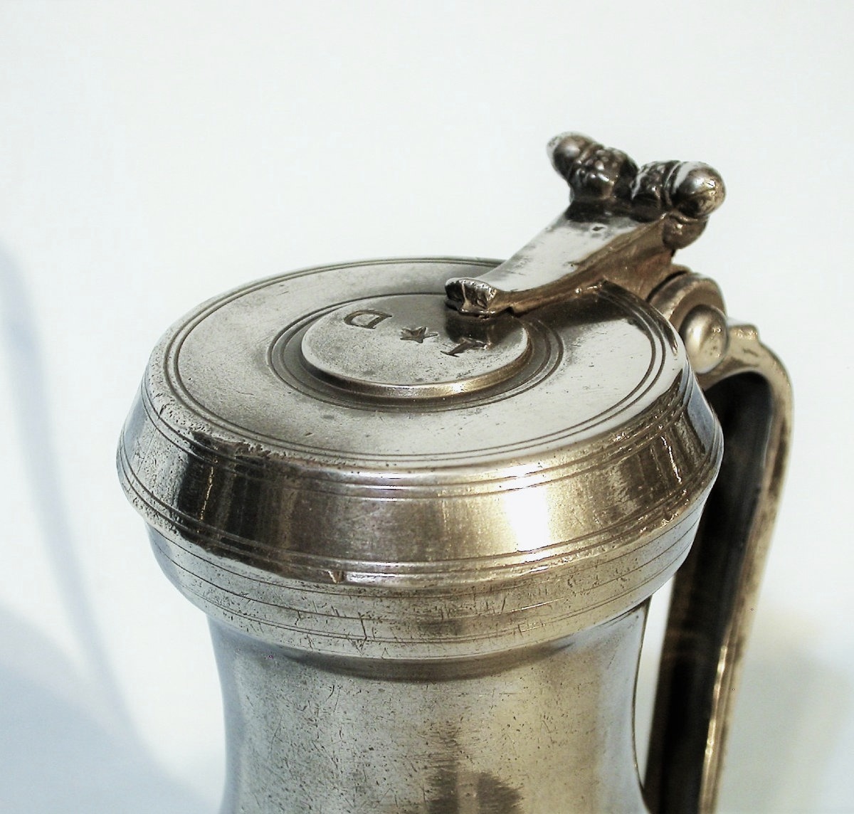 Pewter Wine Pitcher - Toulouse, 18th Century-photo-3