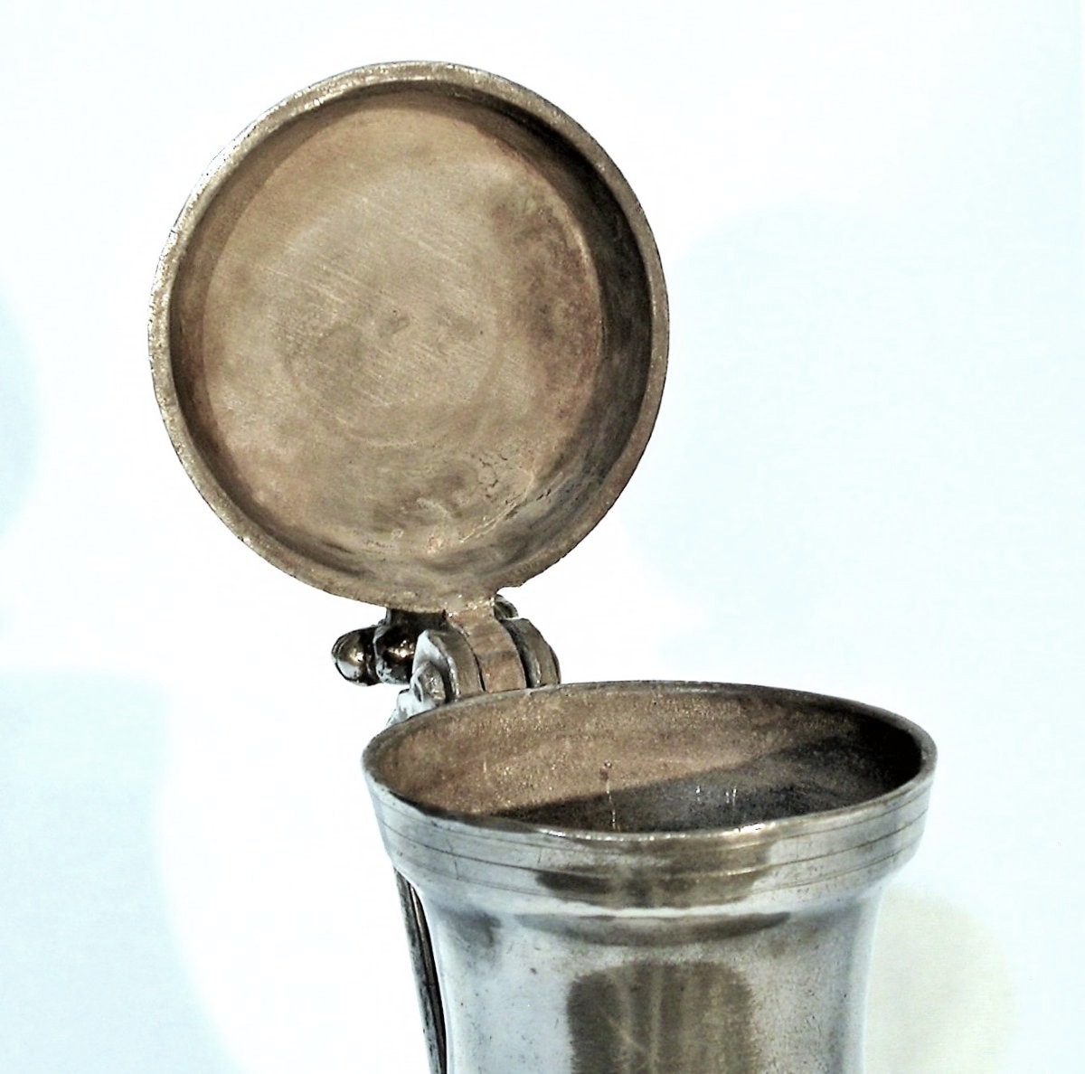 Pewter Wine Pitcher - Toulouse, 18th Century-photo-4