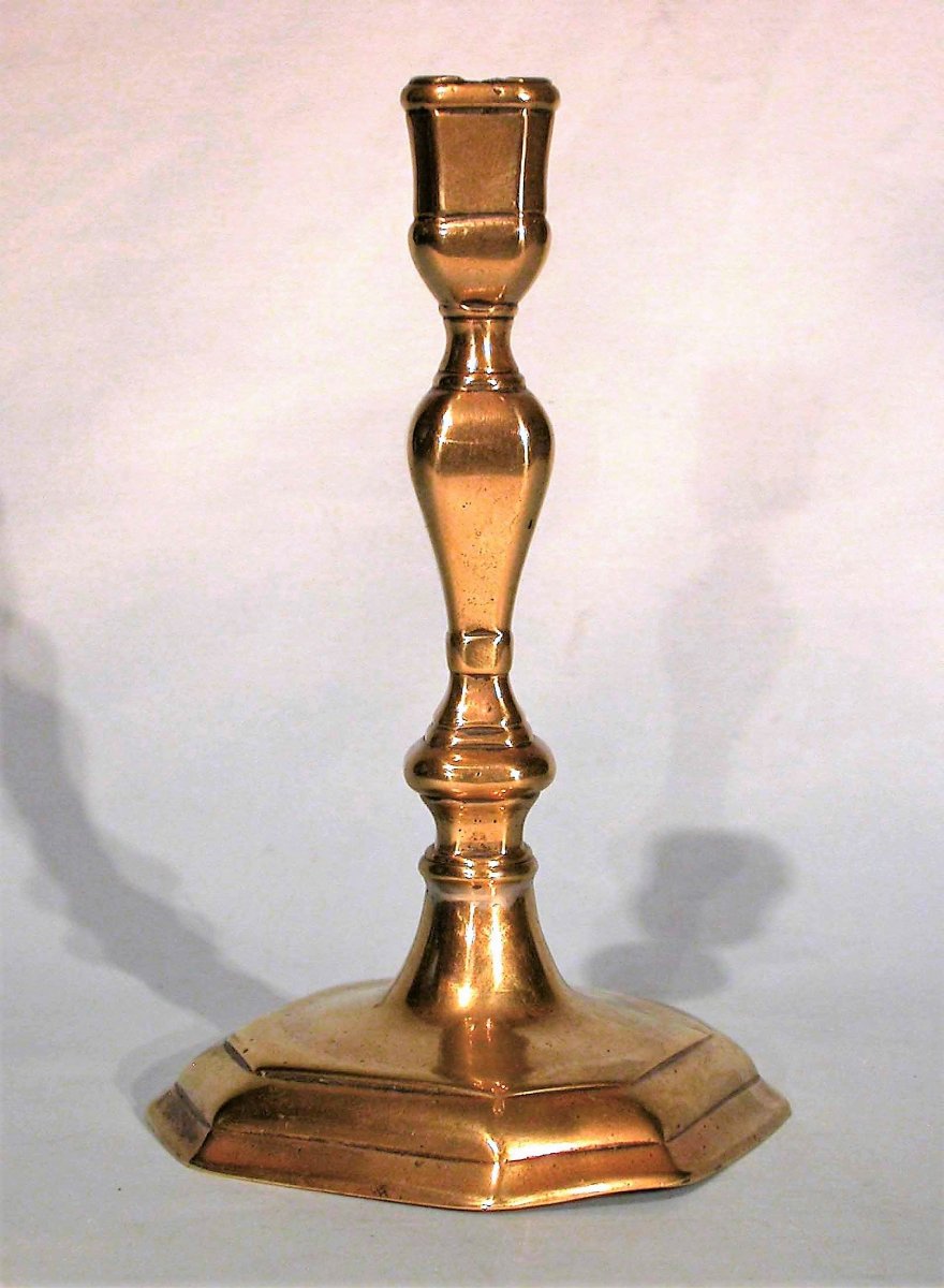 Brass Candle Holder - France, XVIIIth Century