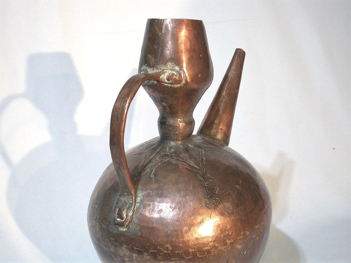 Copper Jug - Tunisia (?) - Late XIXth Century-photo-3
