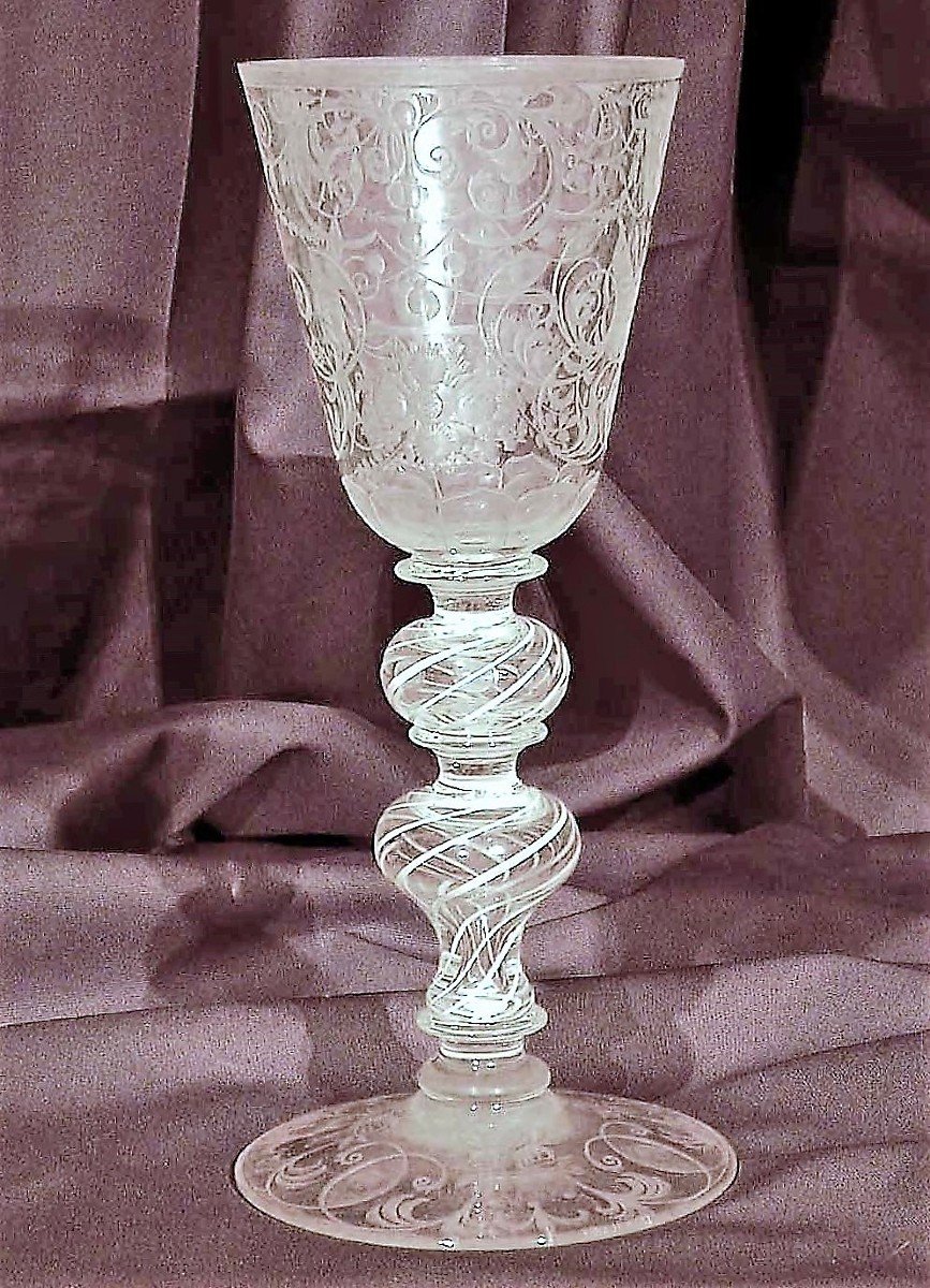 GRAND VERRE GRAVE - BOHÊME (?), XVIII ème s