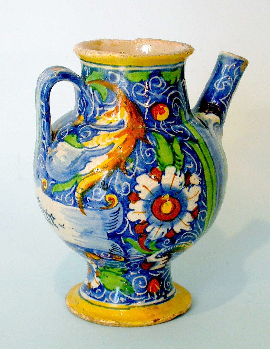 Rare Chevrette In Earthenware - Venice, XVIth Century-photo-4