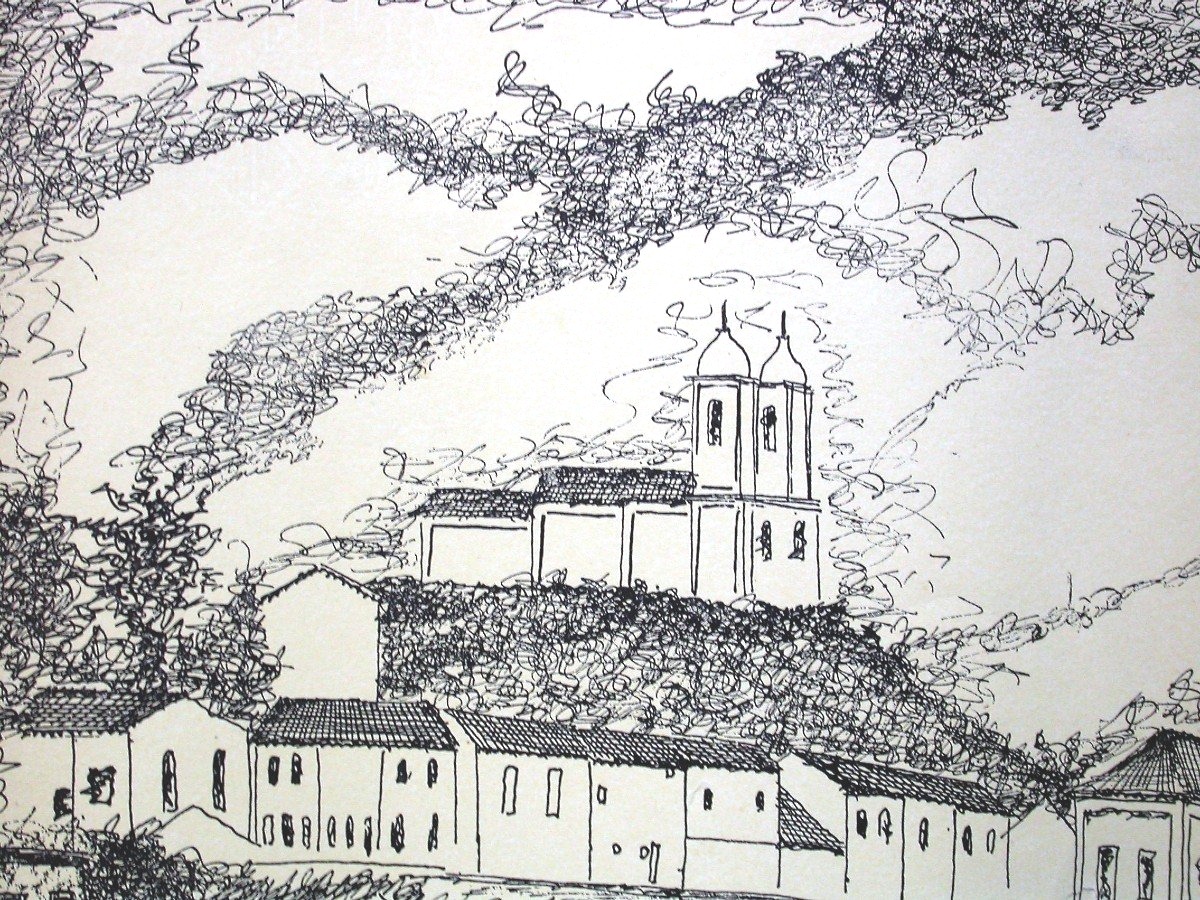 LITHOGRAPHIE DE ALBERTO DA VEIGA GUIGNARD, MILIEU DU XX ème s-photo-2