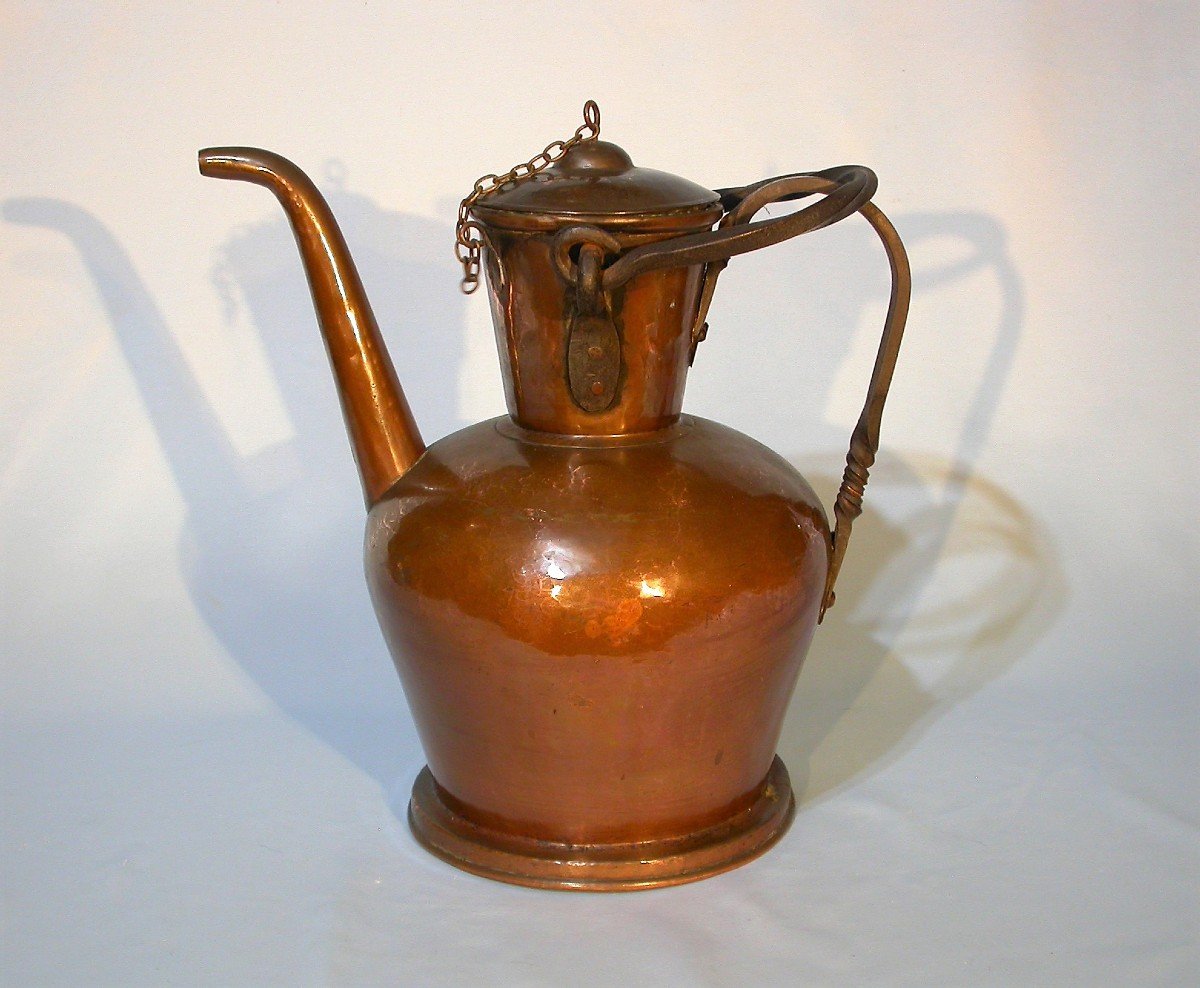 Large Copper Jug - South Of France (?), 18th Century-photo-8