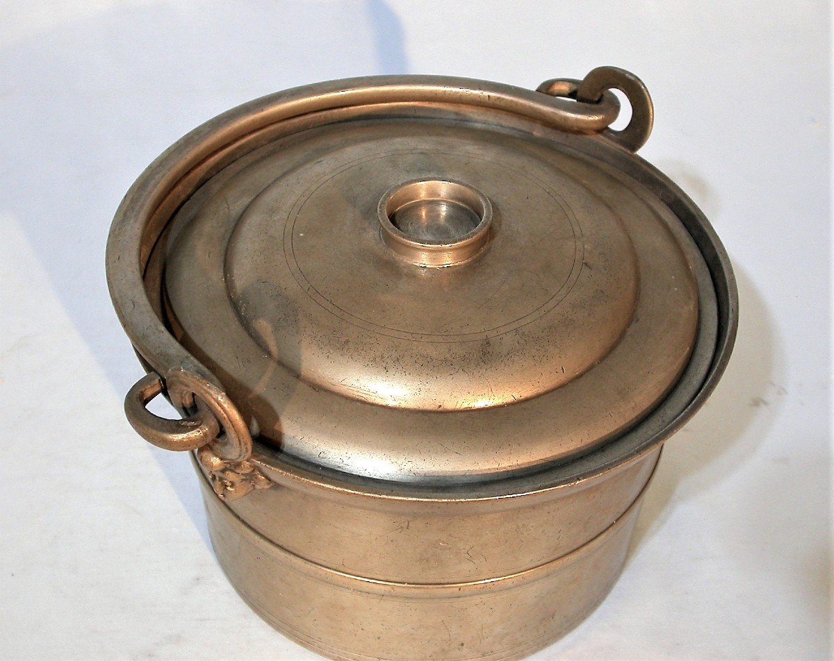 Pewter Dinner Holder - Clamecy (burgundy), Mid 19th Century-photo-2