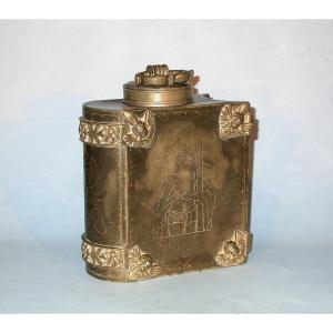 RARE GOURDE EN ETAIN  - NUREMBERG, DEBUT XVII ème s