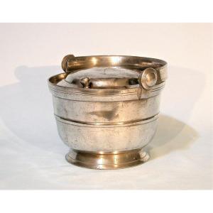 Pewter Dinner Holder (pewter) - Anjou, Circa 1800