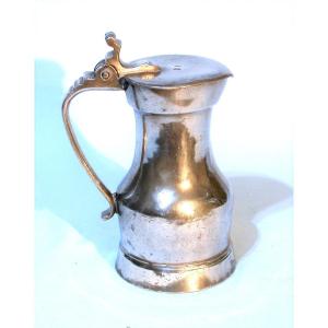 Pewter Wine Pitcher - Melun, 18th Century