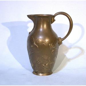 “art Nouveau Pewter Pitcher (pewter) From Wmfb