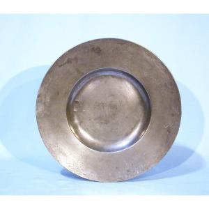 Pewter  Dish (peltro) Called "a La Cardinal" - Early 18th Century