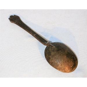 Pewter Spoon (tin) - Amsterdam (?), 17th Century.