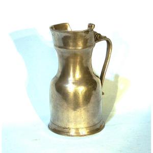 Rare Pewter Pitcher  - Bourges (?), 18th Century