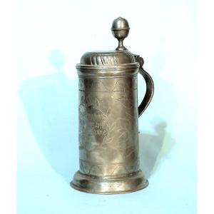 Pewter Mug (zinn) - Wunsiedel, 19th Century