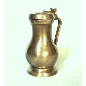 Pewter Wine Pitcher  - Toulouse, 18th Century