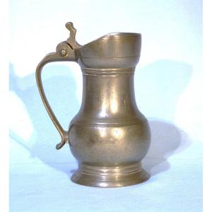 Pewter "ration" Pitcher - Chartres, 19th Century