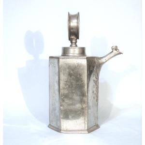 "prismenkanne" - Pewter - Switzerland, End Of XVIII Th C.