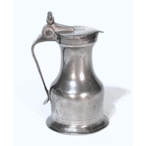 Pewter Wine Pitcher - Pont-audemer, 18th Century