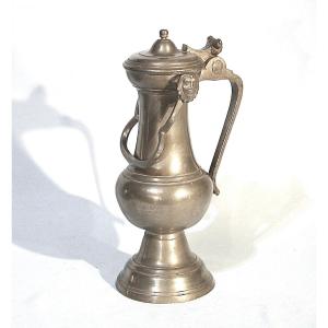 Beautiful Pewter Cimarre - Bar Sur Aube, 18th Century