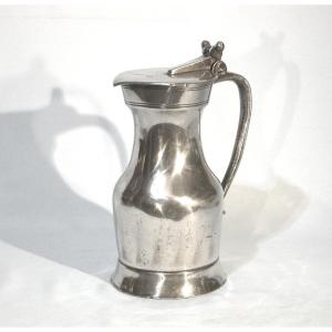 Pewter Wine Pitcher - Rouen, 18th Century
