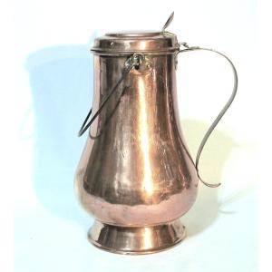Large Copper Coquemar - France, 19th Century