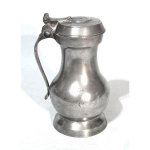 Pewter Wine Pitcher - Toulouse, 18th Century