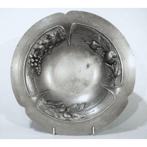 COUPE "ART DECO" EN ETAIN DE F. CORTESI