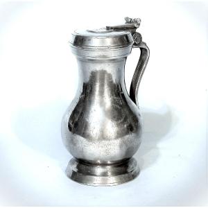 Pewter Wine Pitcher - Toulouse, 18th Century