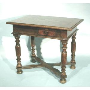 Rare Small Marquetted Table - Early 18th Century