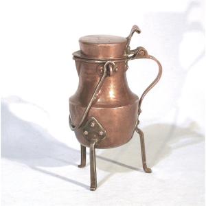 RARE MINUSCULE COQUEMAR EN CUIVRE - CIRCA 1800