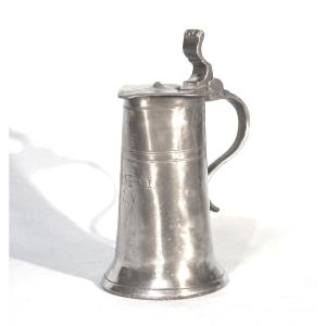 Pewter Wine Pitcher - Alsace Or Switzerland (?), 18th Century