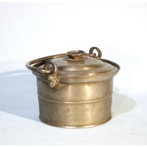 Pewter Dinner Carrier - Clamecy (burgundy), Mid-19th Century