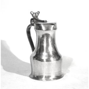 PICHET À VIN EN ÉTAIN - BASSE-NORMANDIE (CAEN ?), CIRCA 1800