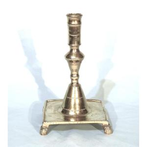 Torch - Brass Candle Holder - Spain, Circa 1700