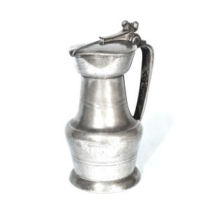 Rare Pewter Wine Pitcher - Bordeaux, 18th Century