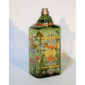 Enameled Glass Bottle - Alsace (?), 18th Century